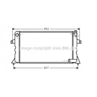 Radiateur, refroidissement du moteur AVA QUALITY COOLING AU2031