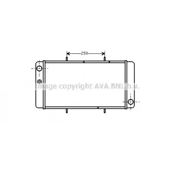 AVA QUALITY COOLING AU2033 - Radiateur, refroidissement du moteur