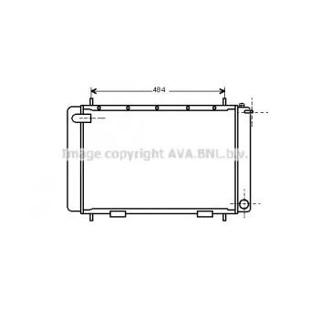 AVA QUALITY COOLING AU2063 - Radiateur, refroidissement du moteur