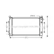 AVA QUALITY COOLING AU2163 - Radiateur, refroidissement du moteur