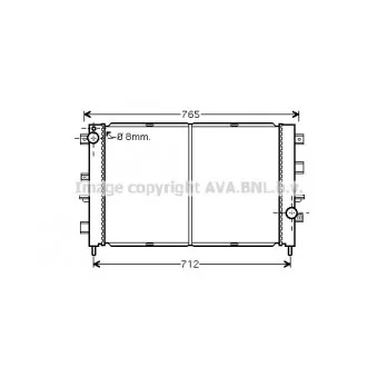 AVA QUALITY COOLING AU2175 - Radiateur, refroidissement du moteur