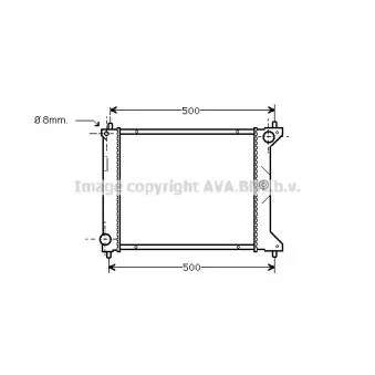 Radiateur, refroidissement du moteur AVA QUALITY COOLING OEM GRD143