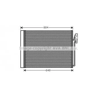Condenseur, climatisation AVA QUALITY COOLING OEM LR010843