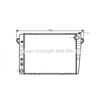 Radiateur, refroidissement du moteur AVA QUALITY COOLING BW2010