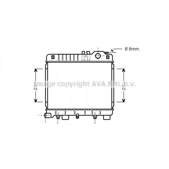 Radiateur, refroidissement du moteur AVA QUALITY COOLING BW2026