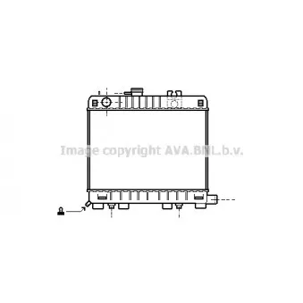 Radiateur, refroidissement du moteur AVA QUALITY COOLING BW2042