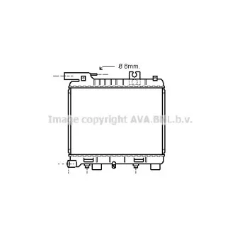 AVA QUALITY COOLING BW2054 - Radiateur, refroidissement du moteur