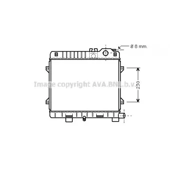 Radiateur, refroidissement du moteur AVA QUALITY COOLING BW2100