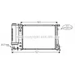 Radiateur, refroidissement du moteur AVA QUALITY COOLING [BW2105]