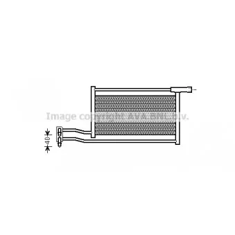 Radiateur d'huile de boîte automatique AVA QUALITY COOLING OEM 17212247360