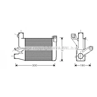 AVA QUALITY COOLING BW4260 - Intercooler, échangeur
