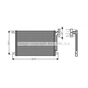 Condenseur, climatisation AVA QUALITY COOLING OEM AC 235 001S
