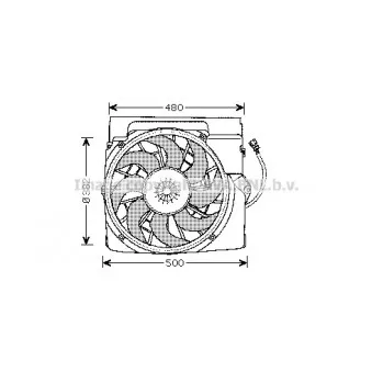 Ventilateur, refroidissement du moteur AVA QUALITY COOLING BW7511