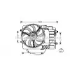 AVA QUALITY COOLING BW7516 - Ventilateur, refroidissement du moteur