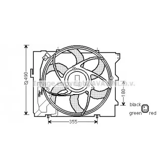 AVA QUALITY COOLING BW7523 - Ventilateur, refroidissement du moteur