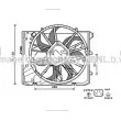 Ventilateur, refroidissement du moteur AVA QUALITY COOLING [BW7528]