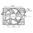 Ventilateur, refroidissement du moteur AVA QUALITY COOLING [BW7530]