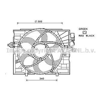 AVA QUALITY COOLING BW7532 - Ventilateur, refroidissement du moteur