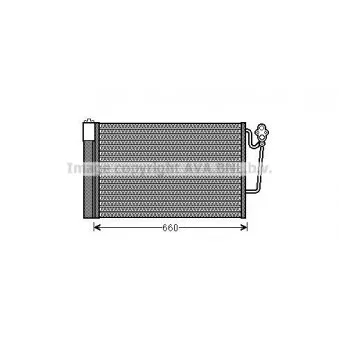 Condenseur, climatisation AVA QUALITY COOLING OEM V20-62-1022
