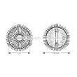 Embrayage, ventilateur de radiateur AVA QUALITY COOLING [BWC327]