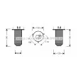 Filtre déshydratant, climatisation AVA QUALITY COOLING [BWD216]