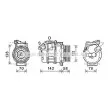 AVA QUALITY COOLING BWK496 - Compresseur, climatisation