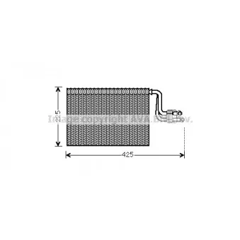 Evaporateur climatisation AVA QUALITY COOLING OEM V20-65-0016