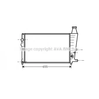 AVA QUALITY COOLING CN2009 - Radiateur, refroidissement du moteur