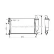 AVA QUALITY COOLING CN2117 - Radiateur, refroidissement du moteur