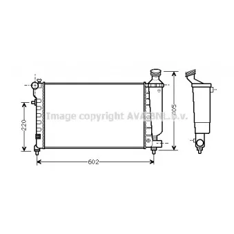 Radiateur, refroidissement du moteur AVA QUALITY COOLING OEM 1330A9