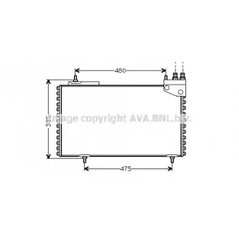 AVA QUALITY COOLING CN5094 - Condenseur, climatisation