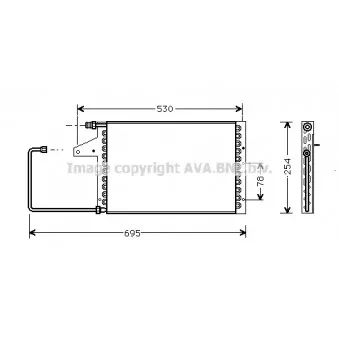 Condenseur, climatisation AVA QUALITY COOLING CN5098