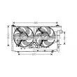 Ventilateur, refroidissement du moteur AVA QUALITY COOLING [CN7516]