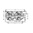 Ventilateur, refroidissement du moteur AVA QUALITY COOLING [CN7522]
