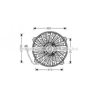 AVA QUALITY COOLING CN7535 - Ventilateur, refroidissement du moteur