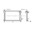 Radiateur, refroidissement du moteur AVA QUALITY COOLING [CNA2171]
