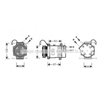 AVA QUALITY COOLING CNK217 - Compresseur, climatisation