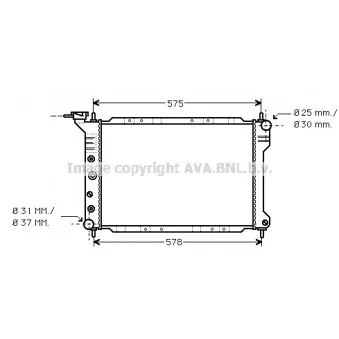 AVA QUALITY COOLING CR2010 - Radiateur, refroidissement du moteur