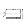 Radiateur, refroidissement du moteur AVA QUALITY COOLING [CR2055]