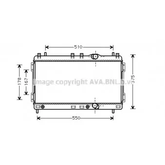 AVA QUALITY COOLING CR2055 - Radiateur, refroidissement du moteur