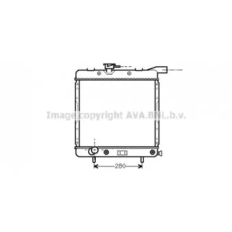 Radiateur, refroidissement du moteur AVA QUALITY COOLING CR2070
