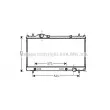 Radiateur, refroidissement du moteur AVA QUALITY COOLING [CR2086]