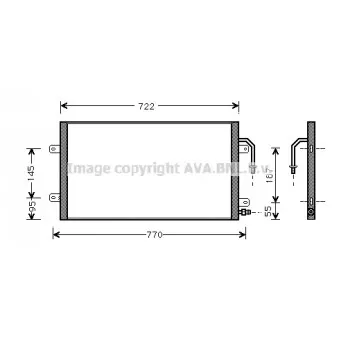 AVA QUALITY COOLING CR5012 - Condenseur, climatisation