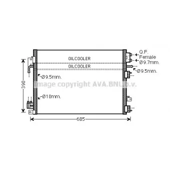 Condenseur, climatisation AVA QUALITY COOLING CR5127