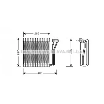 Evaporateur climatisation AVA QUALITY COOLING CRV041 pour CHRYSLER VOYAGER 3.3 i AWD - 150cv Evaporateur climatisation AVA QUALITY COOLING CRV041 pour CHRYSLER VOYAGER 3.3 i AWD - 150cv