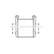 Intercooler, échangeur AVA QUALITY COOLING [DF4009]