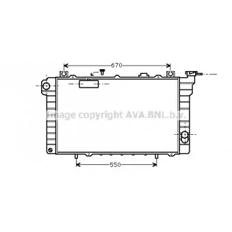 AVA QUALITY COOLING DN2113 - Radiateur, refroidissement du moteur