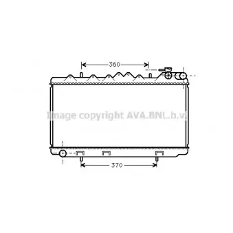 Radiateur, refroidissement du moteur AVA QUALITY COOLING DN2122