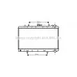 AVA QUALITY COOLING DN2170 - Radiateur, refroidissement du moteur