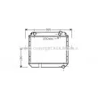 Radiateur, refroidissement du moteur AVA QUALITY COOLING [DN2230]